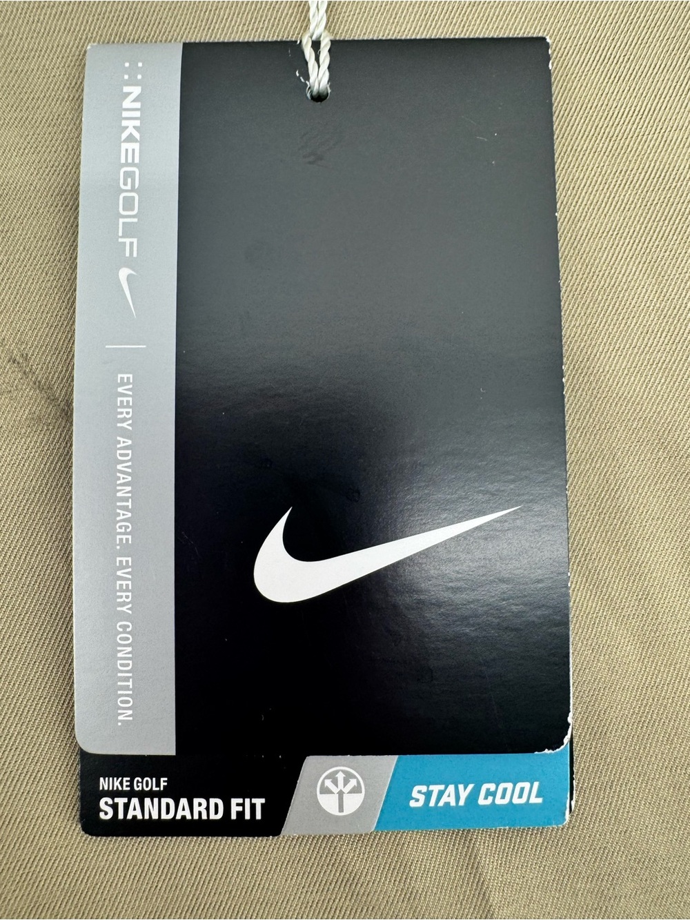 Nike Golf Men's Flat-Front performance Shorts olive drab Dri-fit size 34 NWT - Picture 7 of 9